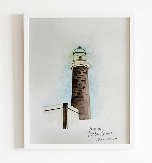 Lámina faro punta jandía Fuerteventura