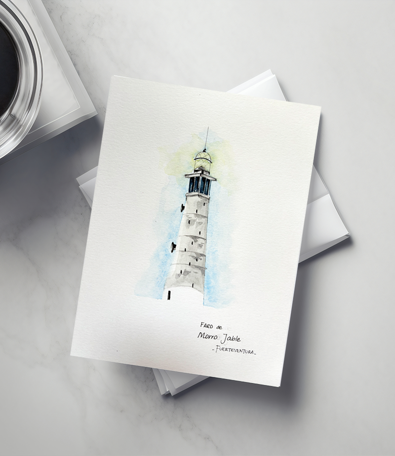 Lámina Faro de Morro Jable - Fuerteventura
