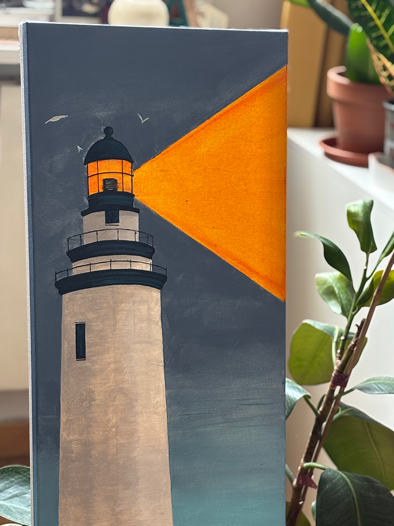 Faro «Luz» – Lienzo original acrílico