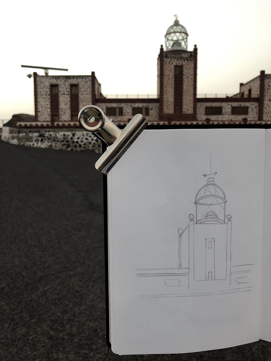 Faro de la Entallada - Fuerteventura ilustración
