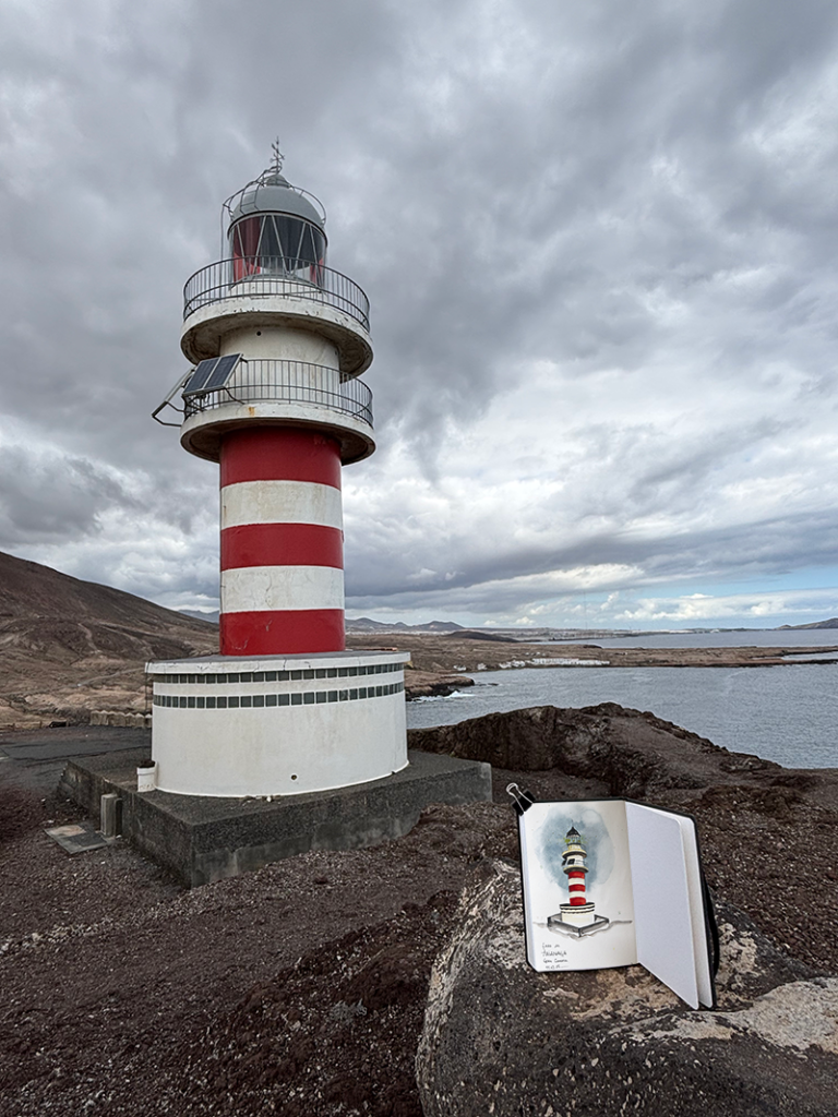 Faro Arinaga Gran Canaria Ilustrado