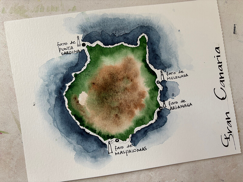 FAROS GRAN CANARIA ILUSTRADOS