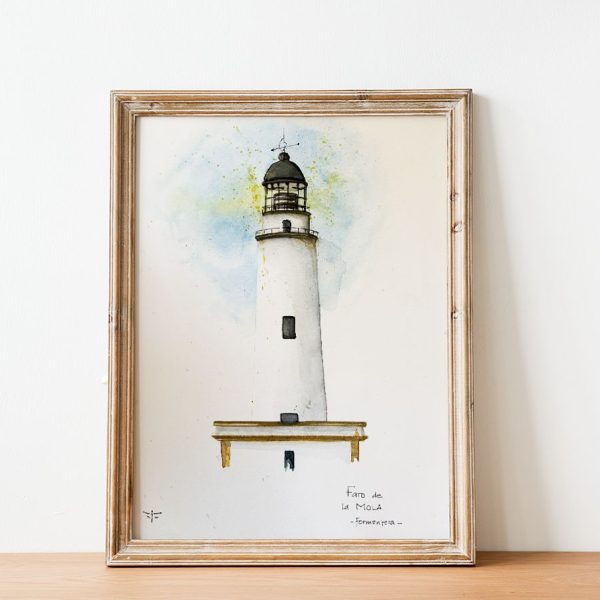 Faro de LA MOLA (Formentera) – Acuarela original (copia)