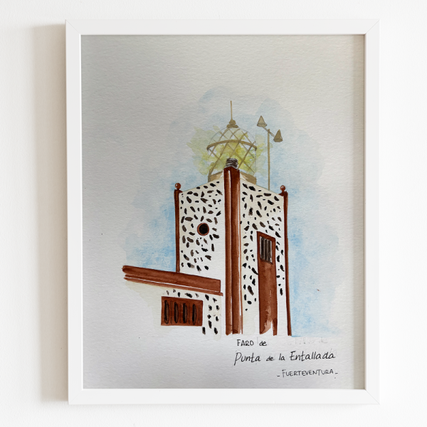 Lámina Faro de la ENTALLADA (Fuerteventura)