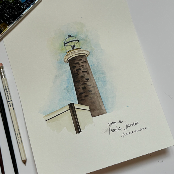 Lámina Faro PUNTA JANDÍA (Fuerteventura)